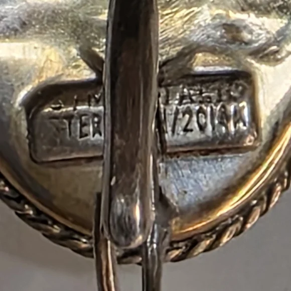 Sterling Silver Green Chalcedony Earrings | 1/20 14K Gold Fill | Carved Scarab - Picture 6 of 6